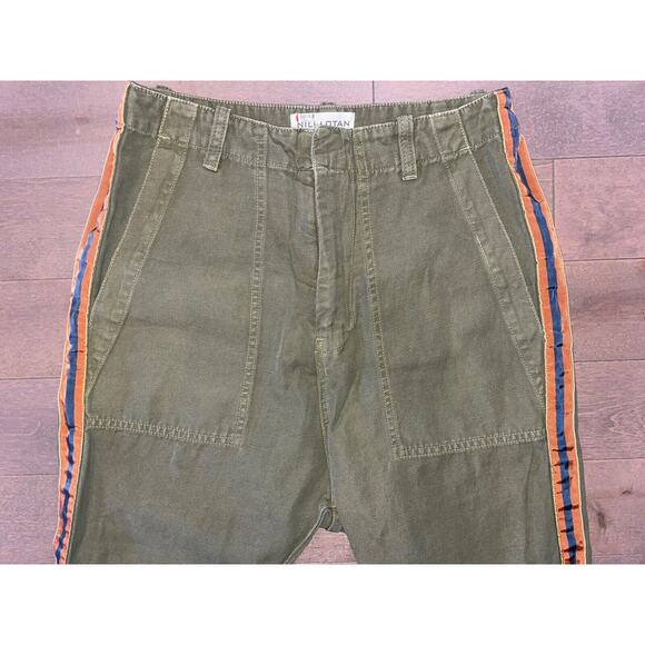 NILI LOTAN Jenna Pant with Tape Khaki Pants Military Army Olive Green, Size 00 - Picture 4 of 8